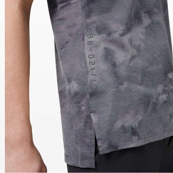 Lululemon Always Agile Tank "Diamond Dye Asphalt Grey Black". Top. Men M. - Picture 3 of 10